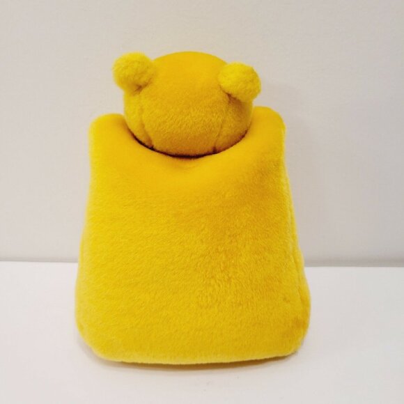 Vtg Free Standing Winnie the Pooh Photo Bean Bag Plush 3 x 3 Pic Holder - Picture 2 of 3